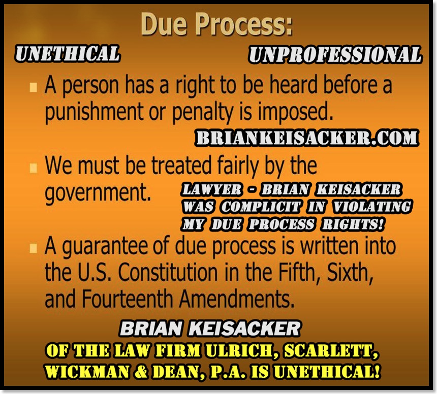 Brian Keisacker Due Process